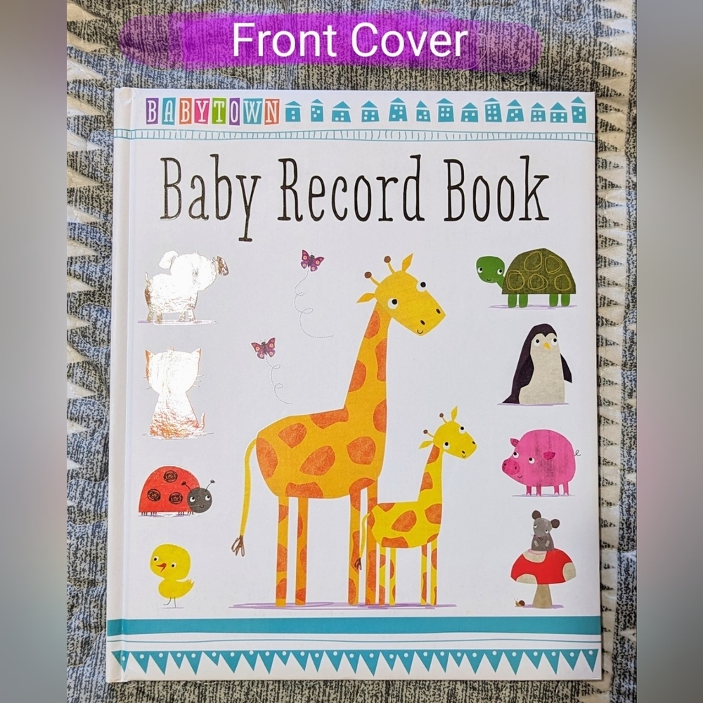 Baby Record Book - Hardcover baby keepsake book